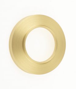 Frelan Hardware Burlington Satin Brass Chamfered Outer Rose