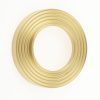 Frelan Hardware Burlington Satin Brass Reeded Outer Rose