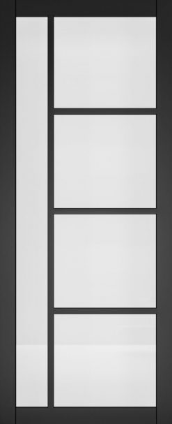 Deanta Urban Industrial Brixton Internal Door with Clear Glass