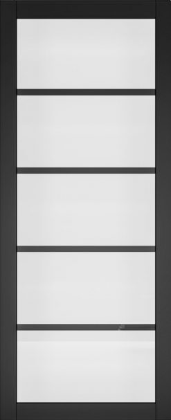 Deanta Urban Industrial Shoreditch Internal Door with Clear Glass