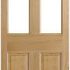 LPD External Oak Malton Unglazed 2L Door