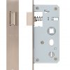 Deanta Slim Line Narrow Satin Steel Latch