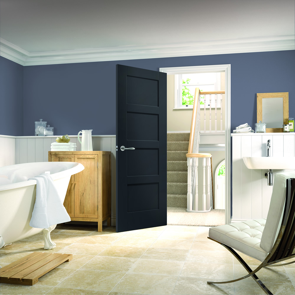 XL Joinery Internal Cosmos Black Shaker 4 Panel Door MODA Doors