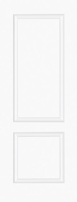 LPD White Moulded Berlin 2 Panel Internal Door