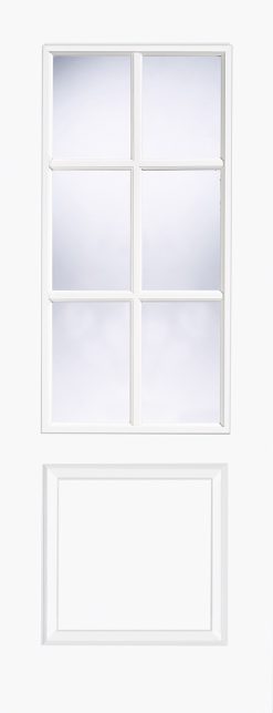 LPD White Moulded Berlin 6 Light Internal Door