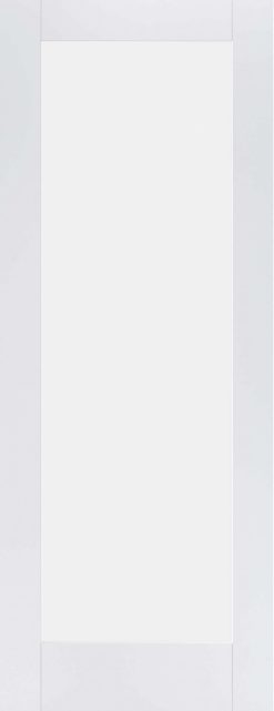 LPD Internal White Primed Pattern 10 Door With Frosted Glass