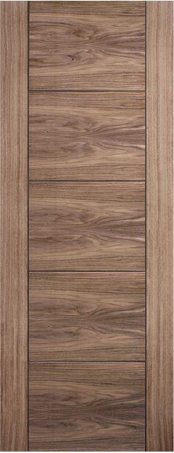 LPD Walnut Vancouver 5 Panel FSC Fire Door