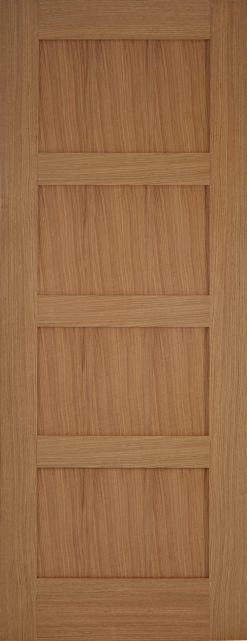 Mendes Internal Oak Contemporary 4 Panel Fire Door