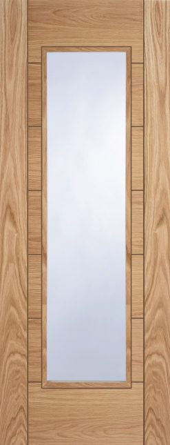 Mendes Internal Pre-Finished Oak Corsica 1 Light Fire Door