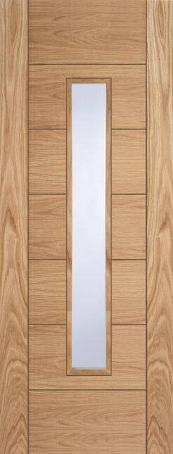Mendes Internal Pre-Finished Oak Corsica 18G Obscure Glass Fire Door