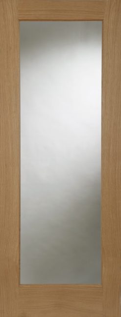 Mendes Internal Oak Pattern 10 with Clear Glass Fire Door