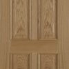 Mendes Internal Oak 4 Panel Door With Raised Mouldings