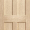 MODA Internal Un-Finished Oak Victorian Shaker 4 Panel Door