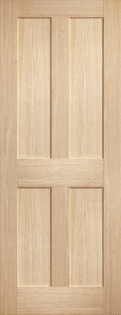 MODA Internal Un-Finished Oak Victorian Shaker 4 Panel Door