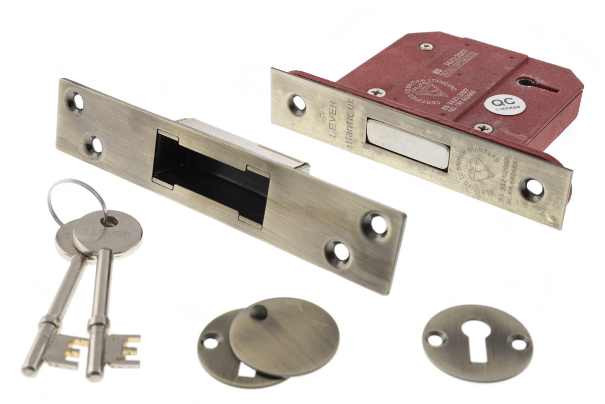 Atlantic 5 Lever Key Deadlock [BS] 2.5″ – MODA Doors