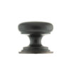 Old English Lincoln Solid Brass Victorian Cabinet Knob 38mm on Concealed Fix - Antique Copper
