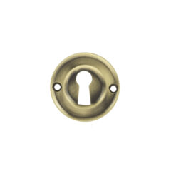 Old English Solid Brass Open Key Hole Escutcheons