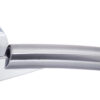 STATUS Florida Lever Door Handle on Round Rose - Satin Chrome/Polished Chrome