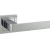 STATUS Montana Lever Door Handle on S4 Square Rose - Polished Chrome