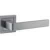 STATUS Montana Lever Door Handle on S4 Square Rose - Satin Chrome