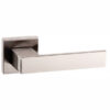 Senza Pari Panetti Lever Door Handle on Flush Square Rose - Satin Nickel