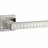 Senza Pari Bianca Lever Door Handle on Square Rose - Satin Nickel