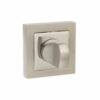 Senza Pari WC Turn and Release on Square Rose - Satin Nickel/Polished Nickel