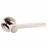 Senza Pari Darrio Lever Door Handle on Round Rose - Weathered Antique Bronze