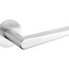 Tupai Rapido 5S Line Torrao Lever Door Handle on 5mm Slimline Round Rose - Satin Chrome