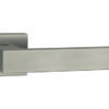 Tupai Rapido RetaLine Rillo Lever Door Handle on Long Rose - Pearl Nickel
