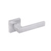 Tupai Rapido QuadraLine Rillo Lever Door Handle on Square Rose - Satin Chrome