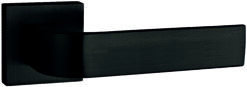 Tupai Rapido CurvaLine Turis Lever Door Handle on Square Rose - Pearl Black