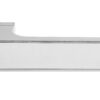 Tupai Rapido VersaLine Tobar Lever Door Handle on Long Rose - Polished Stainless Steel Decorative Plate - Satin Chrome