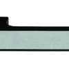 Tupai Rapido VersaLine Tobar Lever Door Handle on Long Rose - Satin Stainless Steel Decorative Plate - Matt Black
