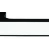 Tupai Rapido VersaLine Tobar Lever Door Handle on Long Rose - White Decorative Plate - Matt Black