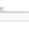 Tupai Rapido VersaLine Tobar Lever Door Handle on Long Rose - White Decorative Plate - Bright Polished Chrome