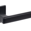 Tupai Rapido 5S Line Portel Lever Door Handle on 5mm Slimline Square Rose - Pearl Black
