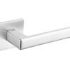 Tupai Rapido 5S Line Portel Lever Door Handle on 5mm Slimline Square Rose - Satin Chrome