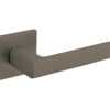Tupai Rapido 5S Line Portel Lever Door Handle on 5mm Slimline Square Rose - Titanium