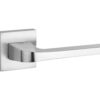 Tupai Rapido CurvaLine Valbona Lever Door Handle on Square Rose - Satin Chrome