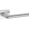 Tupai Rapido RetaLine Tavira Lever Door Handle on Long Rose - (Without Decorative Plate) - Satin Chrome