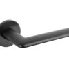 Tupai Rapido 5S Line Tavira Lever Door Handle on 5mm Slimline Round Rose - Pearl Black