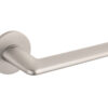 Tupai Rapido 5S Line Tavira Lever Door Handle on 5mm Slimline Round Rose - Pearl Nickel