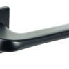 Tupai Rapido 5S Line Canha Lever Door Handle on 5mm Slimline Square Rose - Pearl Black