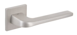 Tupai Rapido 5S Line Canha Lever Door Handle on 5mm Slimline Square Rose - Pearl Nickel