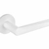 Tupai Exclusivo 5S Line Torrao Lever Door Handle on 5mm Slimline Round Rose - White