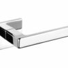 Tupai Exclusivo 5S Line Portel Lever Door Handle on 5mm Slimline Square Rose - Bright Polished Chrome