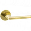 Tupai Exclusivo 5S Line Tavira Lever Door Handle on 5mm Slimline Round Rose - Raw Brass