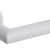 Tupai Exclusivo 5S Line Covela Lever Door Handle on 5mm Slimline Round Rose - White