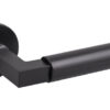 Tupai Exclusivo 5S Line Covas Lever Door Handle on 5mm Slimline Round Rose - Pearl Black